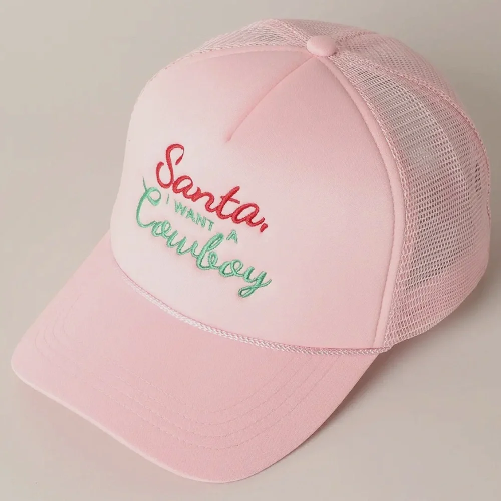 Santa, I want a Cowboy Trucker Hat NWT - Picture 4 of 4